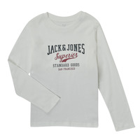 Clothing Boy Long sleeved tee-shirts Jack & Jones JJELOGO TEE LS O-NECK Red