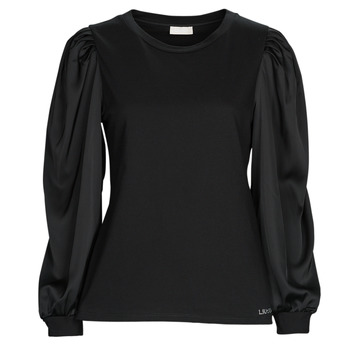 Clothing Women Long sleeved tee-shirts Liu Jo WF2388 Black