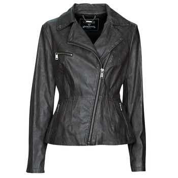 Clothing Women Leather jackets / Imitation leather Guess AGNES Black