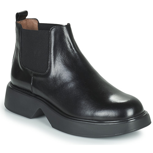 Shoes Women Mid boots Wonders B-8204 Black