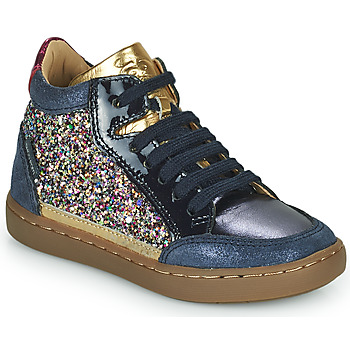 Shoes Girl Hi top trainers Shoo Pom PLAY CONNECT Marine / Gold