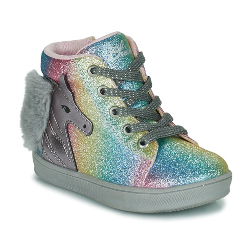 Shoes Girl Hi top trainers Chicco FORTUNA Pink / Blue / Purple