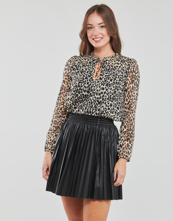 Clothing Women Tops / Blouses Only ONLDITSY L/S BLOUSE WVN NOOS Leopard