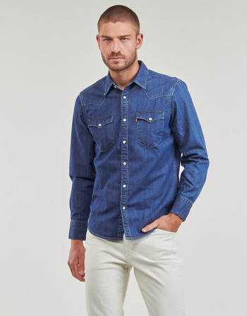 Clothing Men Long-sleeved shirts Levi's BARSTOW WESTERN STANDARD Blue