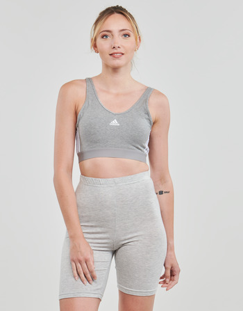 Clothing Women Sport bras adidas Performance W 3S CRO Grey / Medium