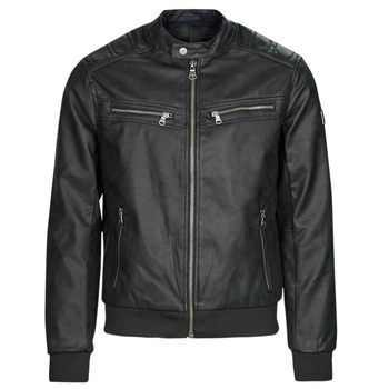 Clothing Men Leather jackets / Imitation leather Kaporal SALLY Black