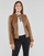Clothing Women Leather jackets / Imitation leather Naf Naf CZUNI Cognac