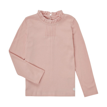 Clothing Girl Long sleeved tee-shirts Petit Bateau COISE Pink