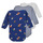 Clothing Boy Sleepsuits Petit Bateau LOT 3 BODY Multicolour