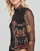 Clothing Women Long sleeved tee-shirts Desigual FRIENDS Black / Multicolour