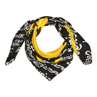 Clothes accessories Women Scarves / Slings Desigual SMILEY SQUARE Black / White / Yellow