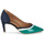 Shoes Women Heels JB Martin ETNA Goat / Velvet / Marine / Chalk / Emerald