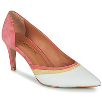Shoes Women Heels JB Martin ETNA Goat / Velvet / Pink / Yellow / Chalk