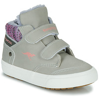 Shoes Girl Hi top trainers Kangaroos KAVU PRIMO Grey / Pink