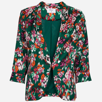 Clothing Women Jackets / Blazers Betty London NEREIDE Green / Multicolour