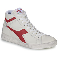Shoes Hi top trainers Diadora GAME L HIGH WAXED White / Red
