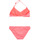 Clothing Girl Bikinis Roxy VACAY FOR LIFE TRI BRA SET Pink / White