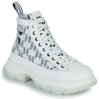 Shoes Women Hi top trainers Karl Lagerfeld LUNA Monogram Mesh Boot White