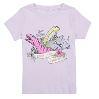 Clothing Girl Short-sleeved t-shirts Name it NMFBRIGITA SS TOP Purple