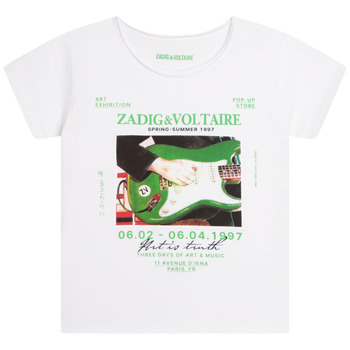 Clothing Girl Short-sleeved t-shirts Zadig & Voltaire X15381-10P-C White