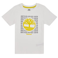 Clothing Boy Short-sleeved t-shirts Timberland T25T97 White