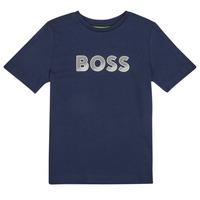 Clothing Boy Short-sleeved t-shirts BOSS J25O03-849-C Marine