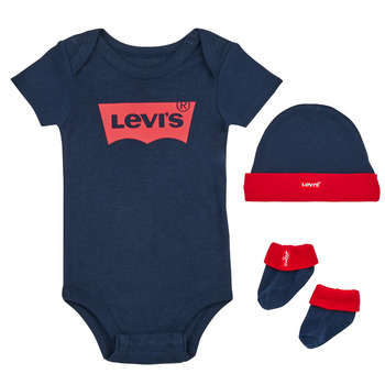 Levi's LHN BATWING ONESIE HAT BOOTIE Marine / Red