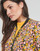 Clothing Women Jackets / Blazers Only ONLMYKA FR L/S LUREX BOMBER Black / Yellow / Pink