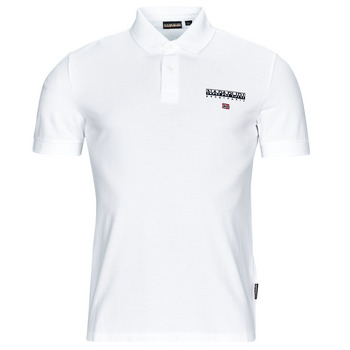 Clothing Men Short-sleeved polo shirts Napapijri AYAS White