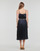 Clothing Women Long Dresses MICHAEL Michael Kors PLEATED SLIP MIDI DRESS Marine