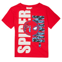 Clothing Boy Short-sleeved t-shirts TEAM HEROES  T-SHIRT SPIDERMAN Red