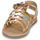 Shoes Girl Sandals Citrouille et Compagnie INALA Gold / Pink