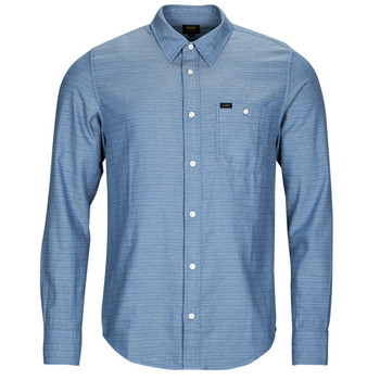 Clothing Men Long-sleeved shirts Lee LEESURE SHIRT Blue