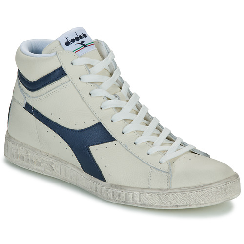 Shoes Hi top trainers Diadora GAME L HIGH WAXED White / Blue
