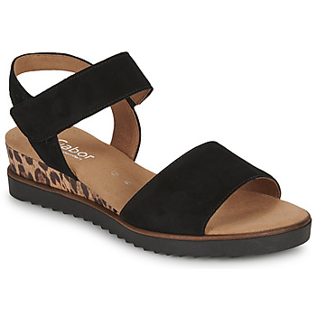 Shoes Women Sandals Gabor KARIBITOU Black / Brown