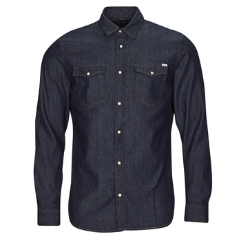 Clothing Men Long-sleeved shirts Jack & Jones JJESHERIDAN SHIRT L/S Blue