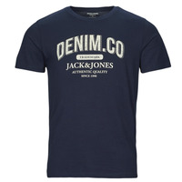 Clothing Men Short-sleeved t-shirts Jack & Jones JJEJEANS TEE SS O-NECK Marine