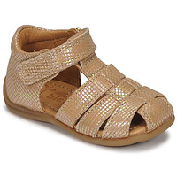 Shoes Girl Sandals Bisgaard CARLY Pink / Gold