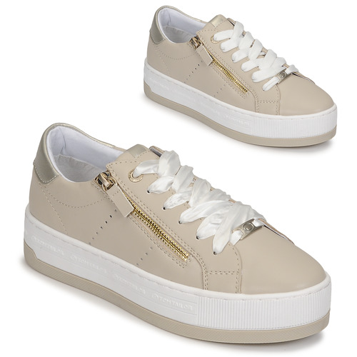 Shoes Women Low top trainers Tom Tailor 5391303 Beige / White