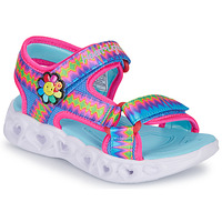Shoes Girl Outdoor sandals Skechers HEART LIGHTS SANDALS Pink / Blue