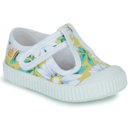 Shoes Girl Flat shoes Citrouille et Compagnie ALUNA Flowers / Yellow