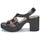 Shoes Women Sandals Wonders L-1011 PERGAMENA Black