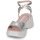 Shoes Women Sandals Wonders D-9704-GLOW Silver