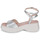 Shoes Women Sandals Wonders D-9704-GLOW Silver