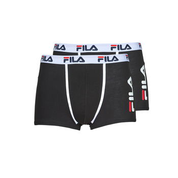 Underwear Men Boxer shorts Fila BOXERS COTON X2 Black