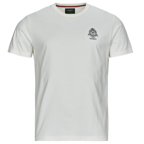 Clothing Men Short-sleeved t-shirts Hackett EFFORTLESS LONDON HERITAGE LOGO TEE White