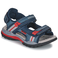 Shoes Boy Outdoor sandals Geox J BOREALIS BOY Marine / Red