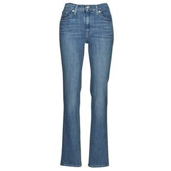 Clothing Women Straight jeans Levi's 724 HIGH RISE STRAIGHT Blue