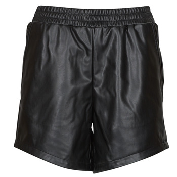 Clothing Women Shorts / Bermudas Noisy May NMPROOF HW PU SHORTS Black