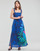 Clothing Women Long Dresses Desigual VEST_ZARAUTZ Blue / Multicolour